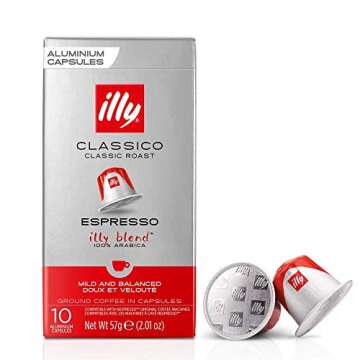 Premium Illy Espresso Nespresso Compatible Coffee Capsules: All 5 Blends