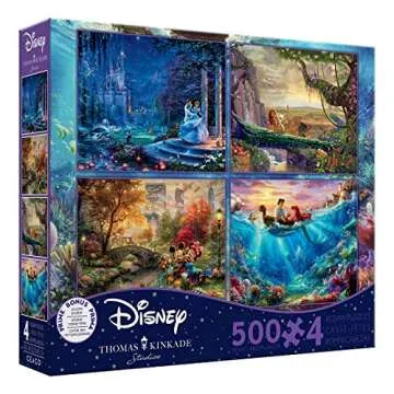 Ceaco Disney Dreams 4-in-1 Jigsaw Puzzle Set