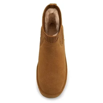 Stylish Athlefit Women's Winter Platform Chelsea Boots