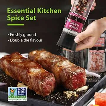 Soeos Spice Seasoning Set with Fresh Grinders