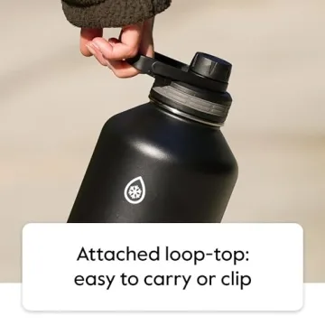 Affordable Insulated Water Bottle with Dual Lids