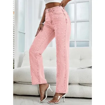 Kedera Women's Pearl Baggy Jeans - Stylish and Comfortable