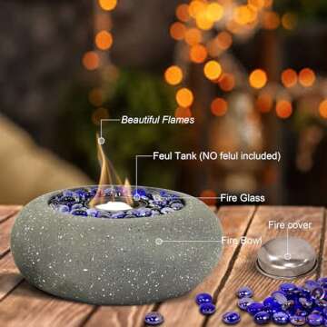 11-Inch Portable Fire Pit for Indoor Outdoor Gatherings