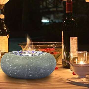 11-Inch Portable Fire Pit for Indoor Outdoor Gatherings