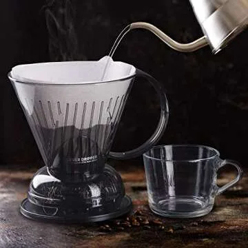 Clever Coffee Dripper | 18 oz BPA Free | Includes 100 Filters