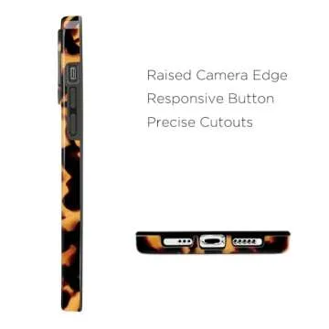 uCOLOR Compatible with iPhone 15 Pro 6.1" Case, [8 ft Drop Tested] Shockproof Design Protective Slim Stylish TPU Durable Phone Cover Case (Tortoise Shell)