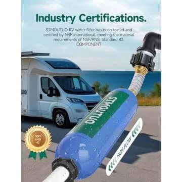 STMOUTUO Inline Water Filter for RV, Boat, and Garden