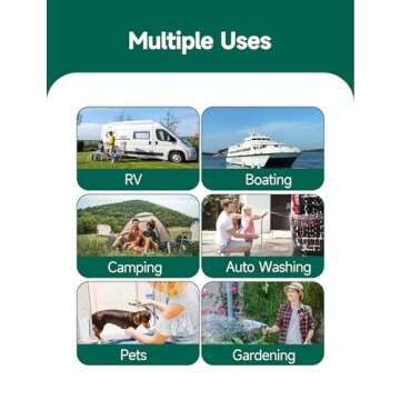 STMOUTUO Inline Water Filter for RV, Boat, and Garden