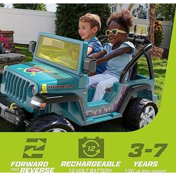 Power Wheels Camping Jeep Wrangler Ride-On Toy with Pretend Food, Camping Gear & Lights, Preschool T...