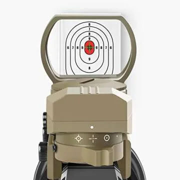 Feyachi 1x33mm Reflex Sight - Dark Earth Tan Scope Sight Both Red and Green & 4 Reticals for Picatinny/Weaver Rails
