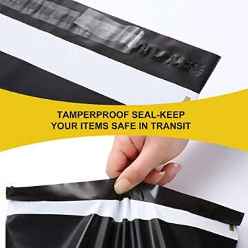 Poly Mailer Envelope, FZR Legend 30 Pcs Heavy Duty Mailing Shipping Bag Thank You Text Printed Compostable Plastic Mailers Bags, Self Sealing Packaging Mailers (14.5” x 19”, 10” x 13”, 6” x 9”)