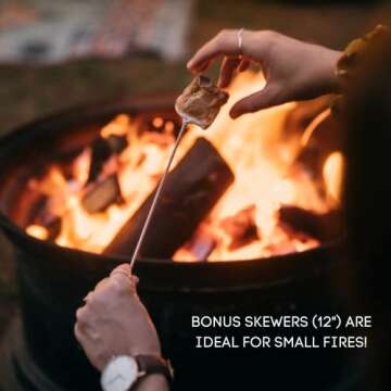 2 Pounds of Large White Marshmallows with Bonus Roasting Sticks - Made with Natural Vanilla, No Artificial Flavors - Great for Campfires, S'Mores, Rice Crisp Bars, Cake Garnishes, Hot Chocolate