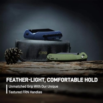 CJRB Pyrite-Light Pocket Knife - EDC for Camping & Hiking