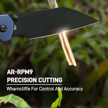 CJRB Pyrite-Light Pocket Knife - EDC for Camping & Hiking