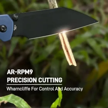 CJRB Pyrite-Light Pocket Knife - EDC for Camping & Hiking