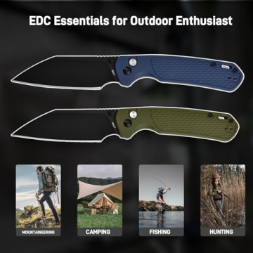 CJRB Pyrite-Light Pocket Knife - EDC for Camping & Hiking