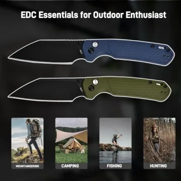 CJRB Pyrite-Light Pocket Knife - EDC for Camping & Hiking