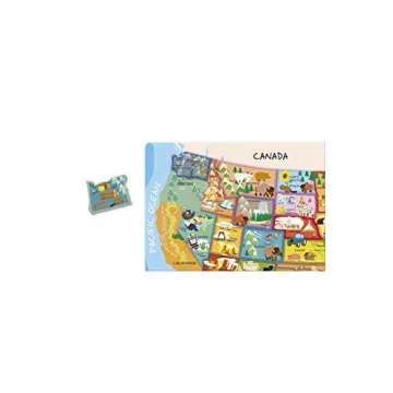 Janod Magnetic USA Map, 19.7-Inches x 13.4-Inches - J05487