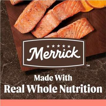 Merrick Premium Grain Free Dry Adult Dog Food, Wholesome And Natural Kibble With Real Salmon And Sweet Potato - 10.0 lb. Bag