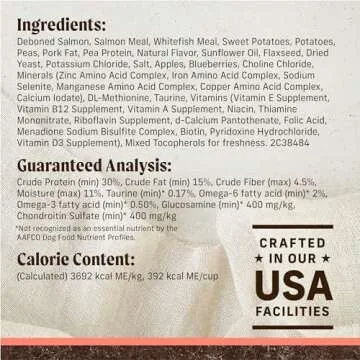 Merrick Premium Grain Free Dry Adult Dog Food, Wholesome And Natural Kibble With Real Salmon And Sweet Potato - 10.0 lb. Bag