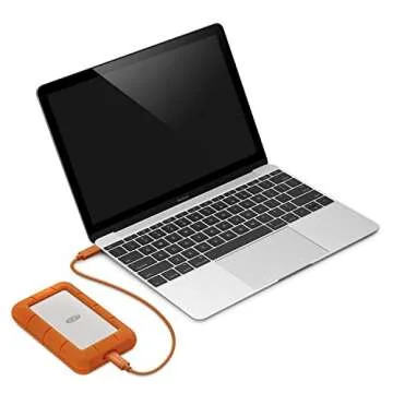 LaCie Rugged 2TB USB-C and USB 3.0 Portable Hard Drive + 1mo Adobe CC All Apps (STFR2000400)