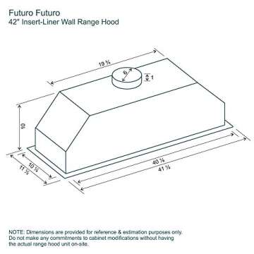 Futuro Futuro 42" Vent Hood | 940 CFM | Remote Control