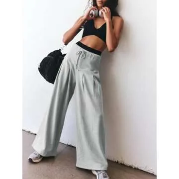 Tankaneo Womens Palazzo Lounge Pants for Stylish Comfort