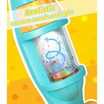 Kids Vacuum Cleaner Toy Set with Realistic Sounds and Lights