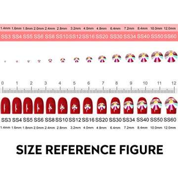 Jollin 2880pcs Glue Fix Rhinestones for Crafts and Nail Art