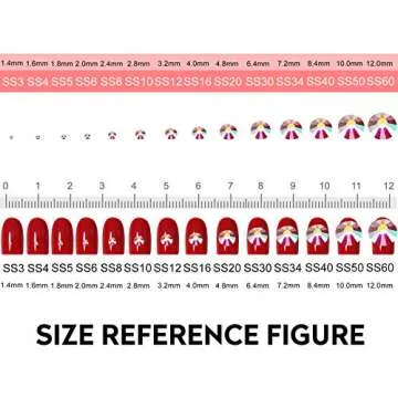 Jollin 2880pcs Glue Fix Rhinestones for Crafts and Nail Art