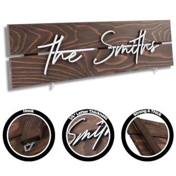 Personalized Solid Wood Name Sign for Home and Office