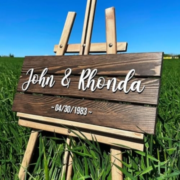 Personalized Solid Wood Name Sign for Home and Office