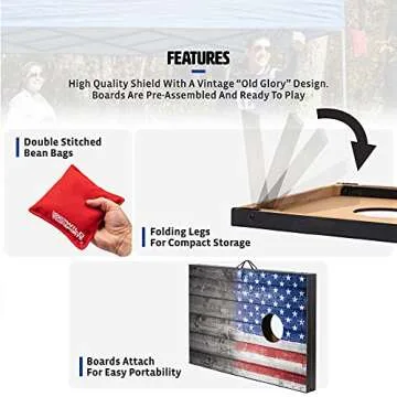 Wild Sports 2’x3’ Cornhole Set for Outdoor Fun