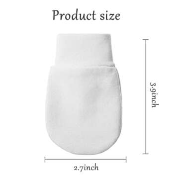 6 Pairs Baby Mittens No Scratch Mittens Infant Soft Gloves Mittens for 0-6 Months Boys Girls