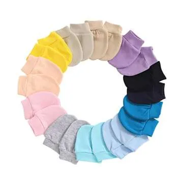 Soft No Scratch Baby Mittens for Infants 0-6 Months