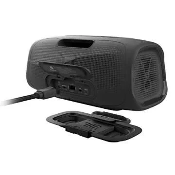 JBL BassPro Go - in-Vehicle Powered subwoofer & Full-Range Portable Bluetooth Speaker,Black