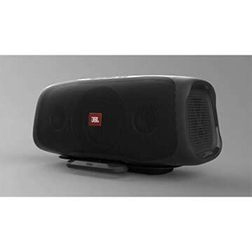 JBL BassPro Go - in-Vehicle Powered subwoofer & Full-Range Portable Bluetooth Speaker,Black