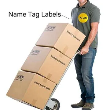 PARLAIM 3 X 3 inch Color Code Dot Stickers, 500pcs 3" Gold Round Color Coding Circle Labels per Roll in Dispenser Box for Inventory Storage Present Box