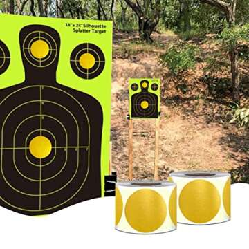 PARLAIM 3 X 3 inch Color Code Dot Stickers, 500pcs 3" Gold Round Color Coding Circle Labels per Roll in Dispenser Box for Inventory Storage Present Box