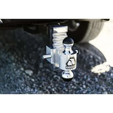 ANDERSEN HITCHES | 4" Drop/Rise | Adjustable Rapid Hitch with 2x2-5/16 inch Greaseless AlumiBall | F...