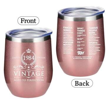 40th Birthday Insulated Tumbler - Stylish Gift for All