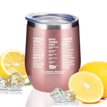 Stylish 40th Birthday Insulated Wine Tumbler for All