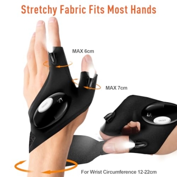 BIIB LED Flashlight Gloves - Unique Gifts for Men