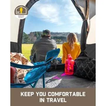 FanttikOutdoor Zeta C4 Pro Camping Tent 4 Person Instant Cabin Tent Setup in 60 Seconds with Rainfly & Windproof Portable with Carry Bag for Family Camping & Hiking, Upgraded Ventilation