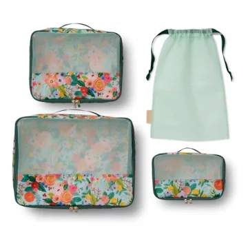 Rifle Paper Co. Stylish Travel Packing Cubes Set
