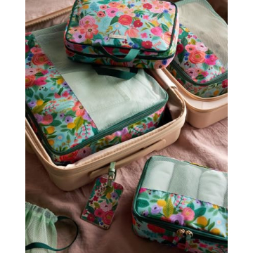 Rifle Paper Co. Stylish Travel Packing Cubes Set