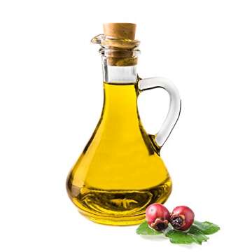 Molivera Organics 4oz Rosehip Oil for Radiant Skin - Cold Pressed Pure Rose Hip Seed Oil for Face & ...