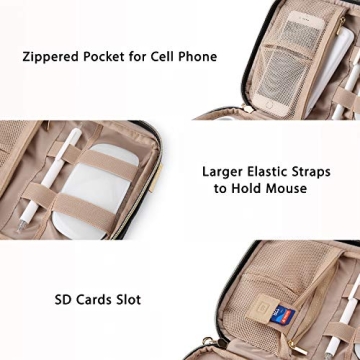 BAGSMART Electronics Organizer Travel Case for Tech Gear