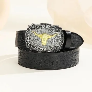 Stylish Utaly Western Cowboy Cowgirl Leather Belt