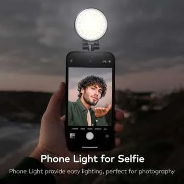 RALENO Magnetic Selfie Light for iPhone, 3 Modes, Portable